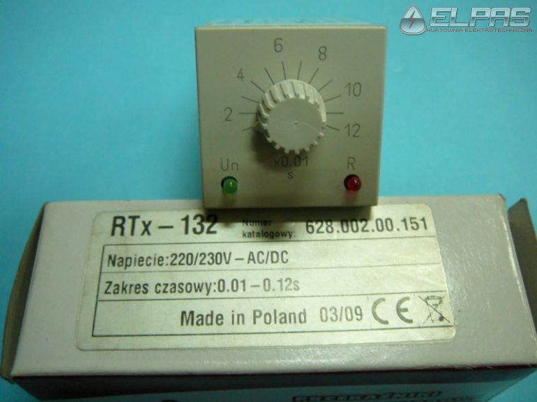 Przekanik RTx 132 220/230V AC/DC 0,01-0,12S